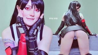 Wedgie yourself and then Tifa Lockhart let you cum