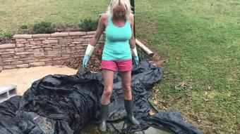 Buddahsplayground Cleaning Outdoors In Rain Boots