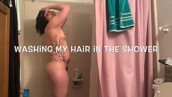 Washing My Hair in the Shower