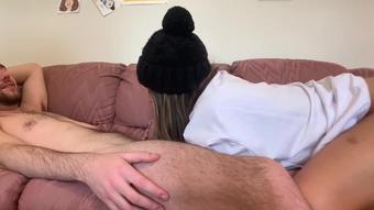 My step-dad catches me touching myself and wants to helps me SQUIRT!
