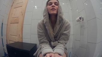 Powerful stream of your Mistress's pee