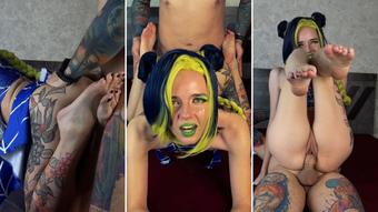 JoJo's Bizarre Cosplay - Jolyne Cujoh Cowgirl Doggystyle Fee - Jun 25, 2023