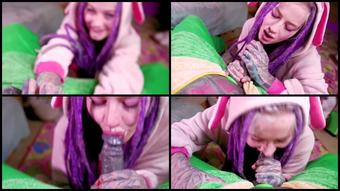Anuskatzz Sloppy Splittet Tongue Teen Dp Bj