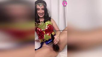 Your Little Sister Cosplays Wonder Woman