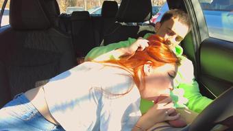 Kisankanna1 - Blowjob In Car And Swallow Sperm