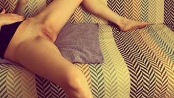 Pink vibator masturbation on my own