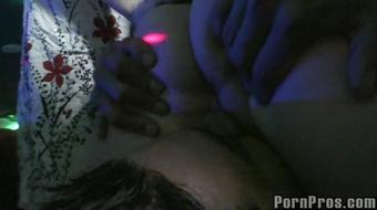 Cruelty Party - Kasey Licks Male Strippers'S Nuts! (With Delila Darling)