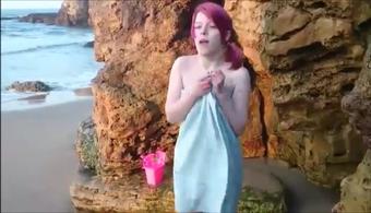 Public Flashing Playing And Blowjob