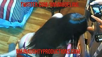 Baby sitter gives step dad a BJ
