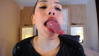Exotic Big Tongue Sexy Girl