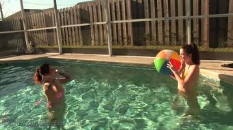 First Time Fingered In The Pool
