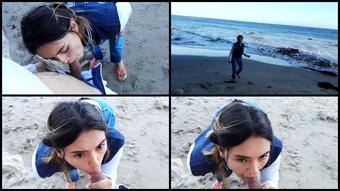 Hornyco57 Public Blowjob In Malibu