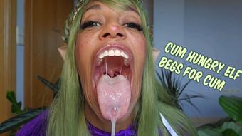 Cum hungry elf begs for your cum - October 15, 2024