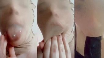 Nylon Hood Mask Spit Fetish