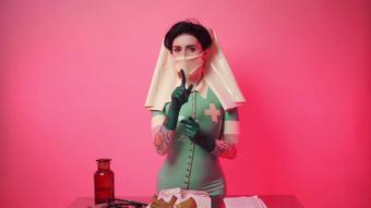 Joi Nurse And A Lot Of Medical Gloves