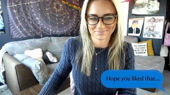 Zoom Call Belly Button Tease