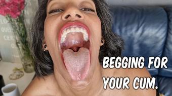 Begging for your cum in my huge mouth - April 15, 2024