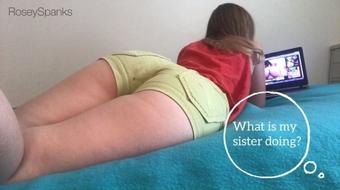 Roseyspanks Blackmail Sister Into Anal