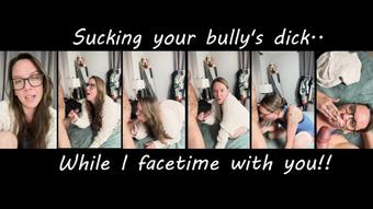 Facetiming my Step-SON while I suck his bully's dick - April 16, 2024
