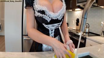 Busty French Maid Cleaning - October 12, 2019