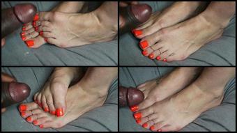 Mrandmrs W 03 10 2022 2625207502 Part 2 3 40 10Mins 41 Sexy Orange Toes Getting Glazed In Thick White Cum More Like This