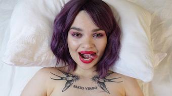FACE FETISH | PURPLE OUTFIT