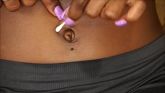 Ivy's Q tip-Mouse Belly Button Show