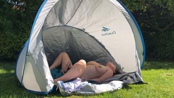 Pussy Play in the Tent