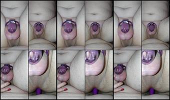 Curvyaznhotwife 02 01 2022 2318294946 First Time I Tried Out My New Strap I Love How Much I Drive Him Crazy While Locked Up