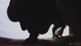 Epic no hands deepthroat blowjob
