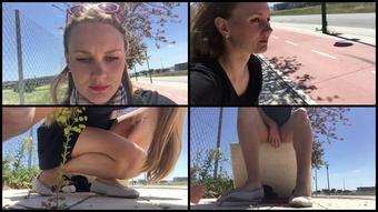Caught Naked Cumming In The Sidewalk