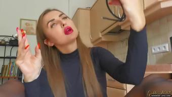 Goddess Lena - Your mouth serves me as a cleaning rag and trash can!