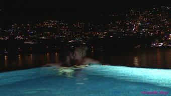 Couple Go For Late Skinny Dip Fondle - November 23, 2017