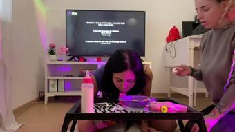 Mommy Feeds A Good Diapered Girl