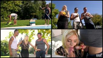 Handsonhardcore  2018 Kitana Lure   Two Dicks Make Her Cum  A2M Anal Deepthroat Cum In Mouth Dp