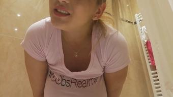 Wet t-shirt teasing and stripping - March 26, 2019
