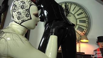Fucks Rubberdoll In Suspension
