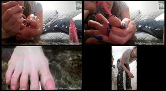 Terramizu 06 02 2022 2354860082 Stream Started At 02 06 2022 08 41 Pm Painting My Toes Pink For A Session Tips Appreciate