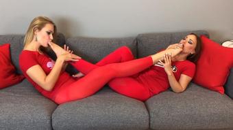 Becky & Vika Worship Each Others Feet - Jul 29, 2019