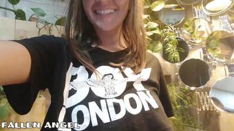 Honey Luna Cute Teen In Short Shorts Pee