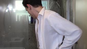 Young Stallion in the shower