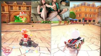 Challenge on Mario Kart 8, the winner can dominate the other!