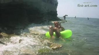 Underwater Fisting Or Adventures Of Marcella On The Black Sea Coast Part 5