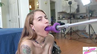 Rebeccavanguard - Oily Ass Massage With Fuckmachine Pt2