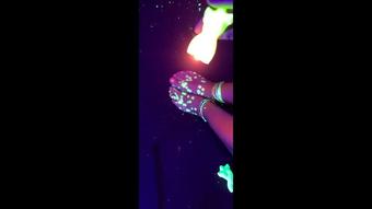 Feet Wax Play Part 1