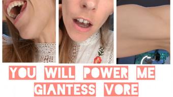 You Will Power Me Giantess Vore - August 13, 2023