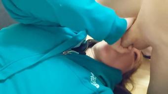 Babysitter Gives Gushing BJ for Teen before Leaving for College