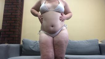 Vividlyviolet Bbw Sensual Belly Touching And Strip Manyvids