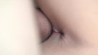 Close Up Tight Teen Pussy Pounded By Bwc, Cum Onto Ass. Teen Orgasm 4K - 2160P