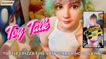 Toy Talk 2 Zara Lee Unboxes The New Turtles Pizza Van - August 10, 2023